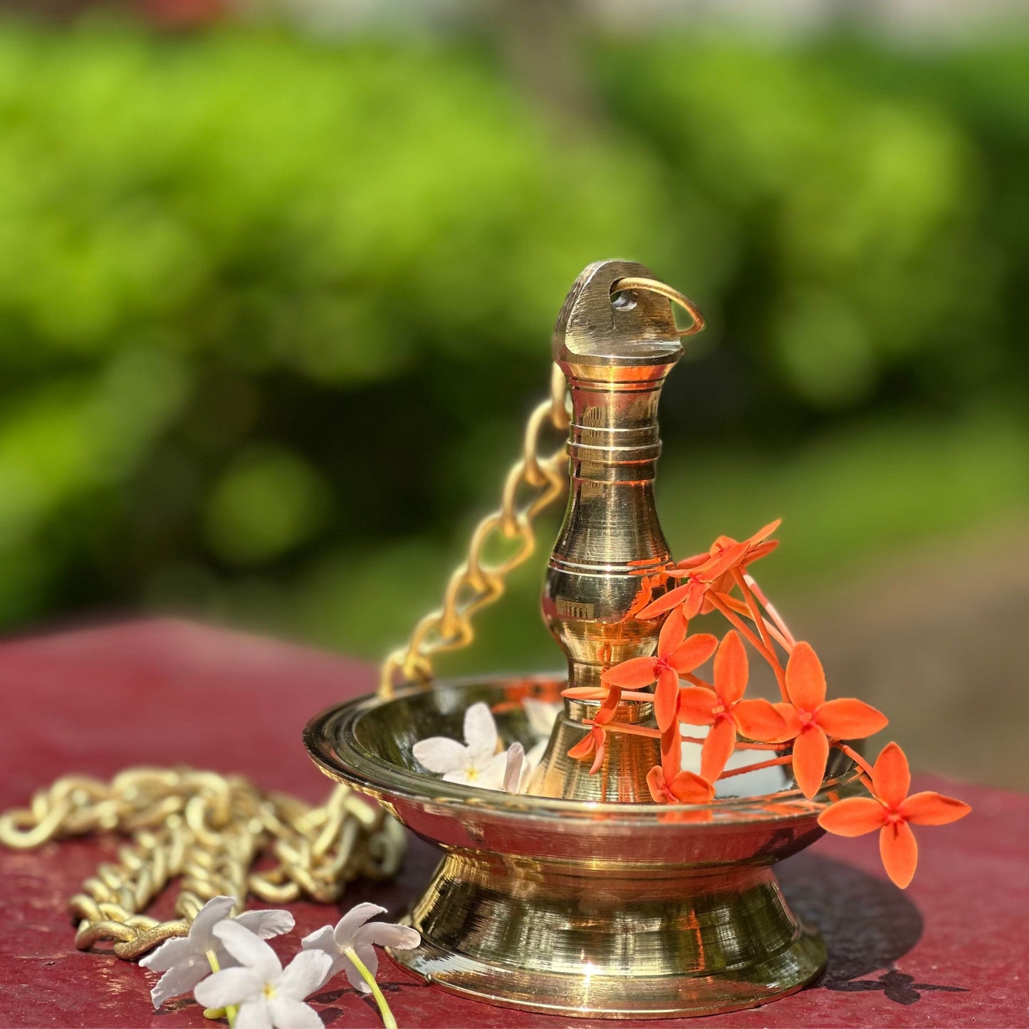 Aarohanam Brass Hanging Lamp