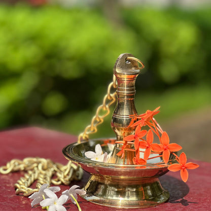 Aarohanam Brass Hanging Lamp